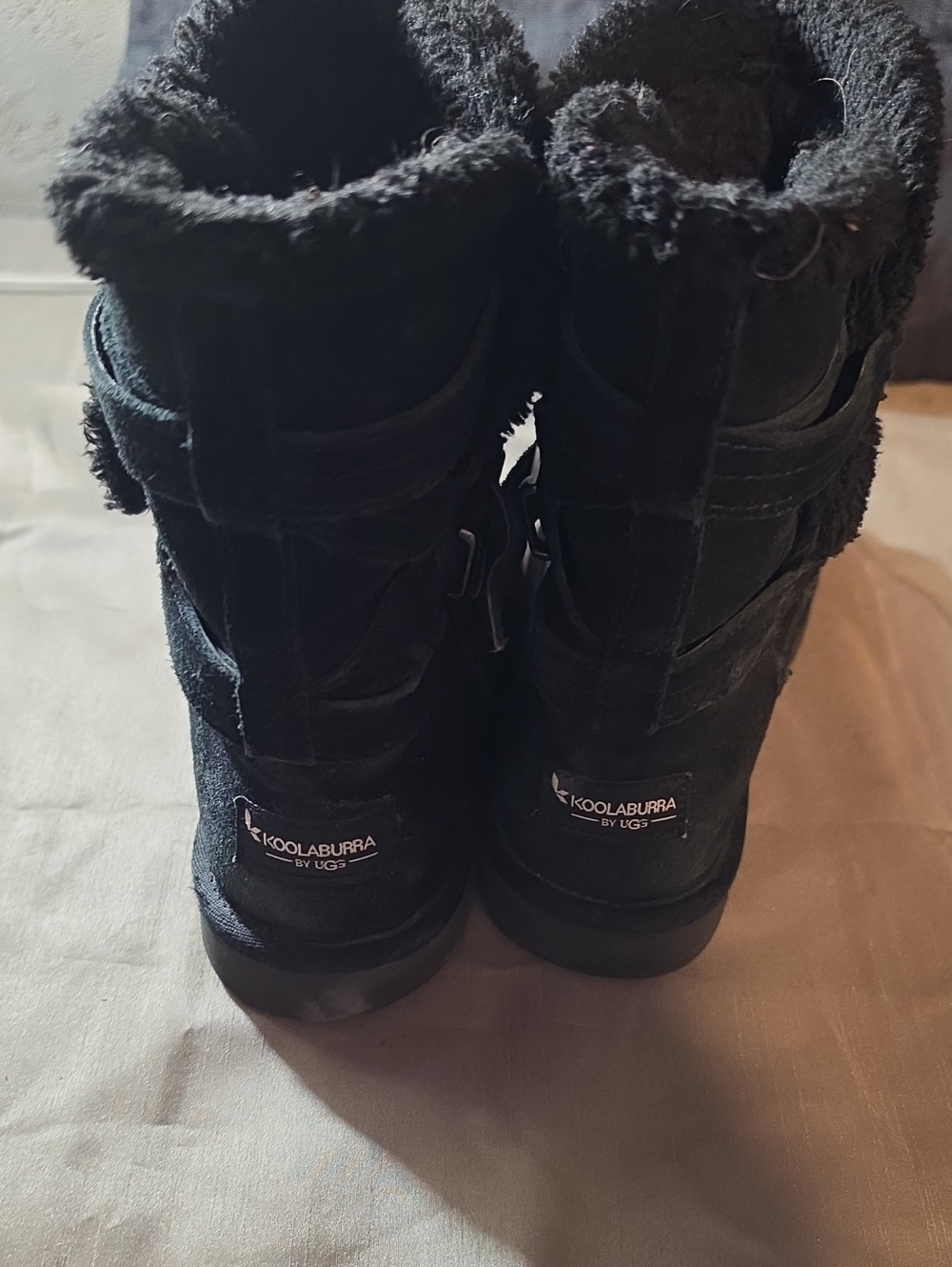 Uggs Fuzzy Ankle Winter Boots
